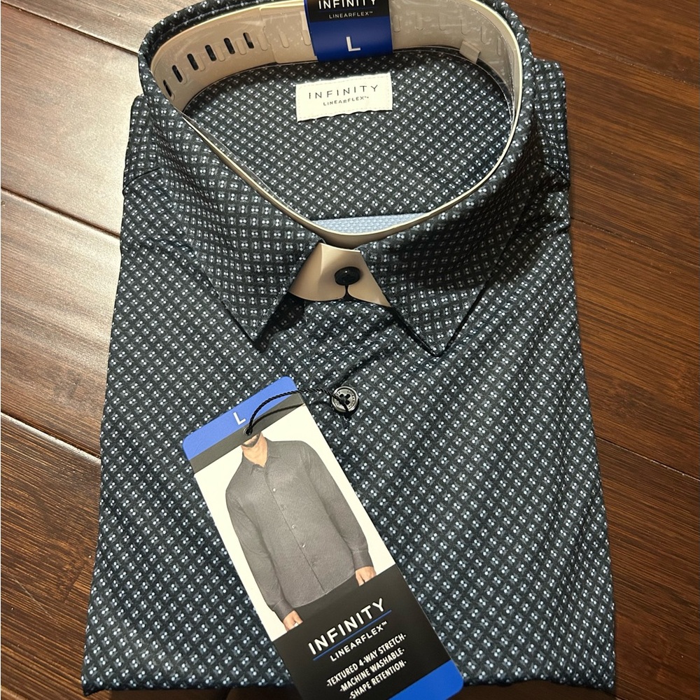 Infinity Men's Textured Button Up Shirt - Picture 5 of 7